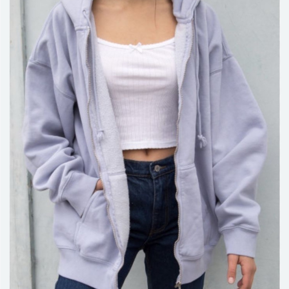 Light Purple Zip-Up Hoodie